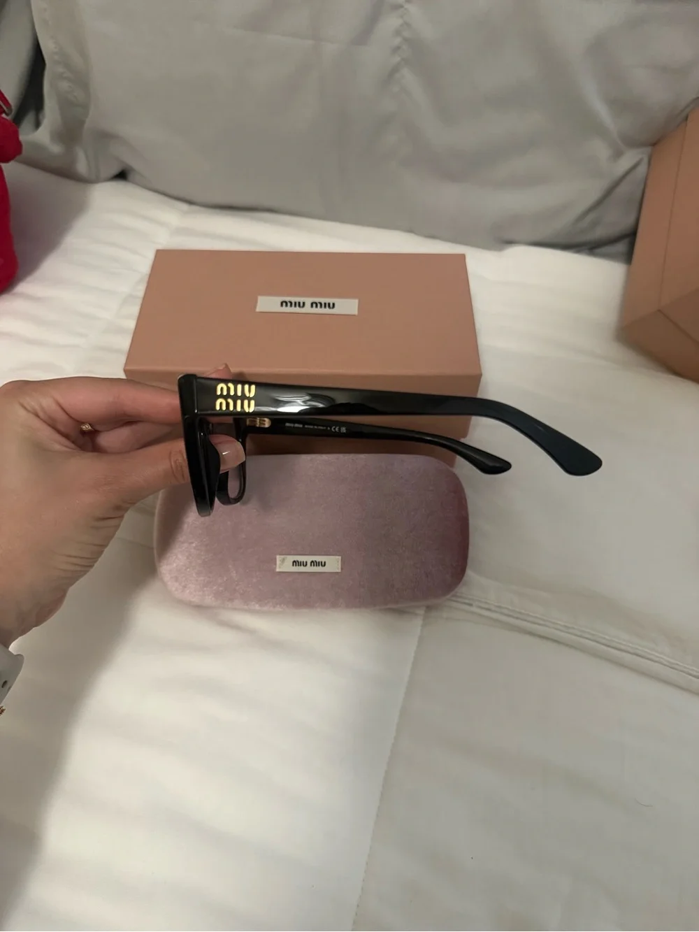 Miu Miu Black Cat-Eye Optical Glasses